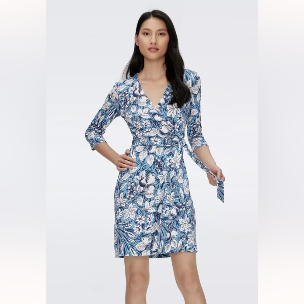 Diane Von Furstenberg Julian Dress Bird of Paradise Ivory